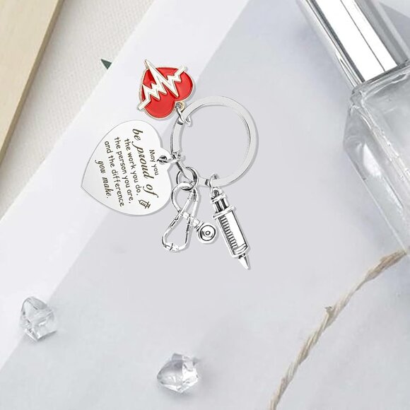 Nurse Gifts for Women Keychain Nurses Appreciation Nurse Day Week Gifts Accessor - Picture 6 of 7